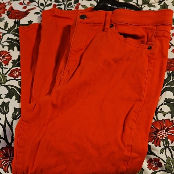 New York & Company Red Skinny Jeans - Picture 3 of 4